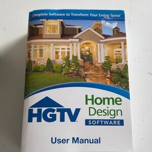 Home Design Software User Manual - Blue and Green with installer DVD